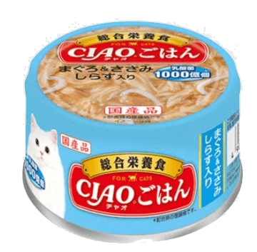 이나바 이나바 챠오 주식캔 A-253 참치+닭가슴살+치어