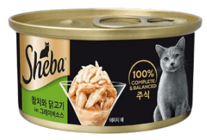 쉬바 쉬바 캣 주식캔 참치&닭고기 그레이비소스
