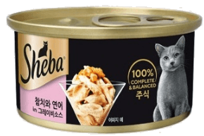 쉬바 쉬바 캣 주식캔 참치&연어 그레이비소스