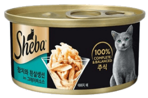 쉬바 쉬바 캣 주식캔 참치&흰살생선 그레이비소스