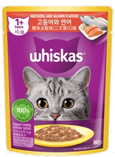 위스카스 위스카스 파우치 고등어와 연어